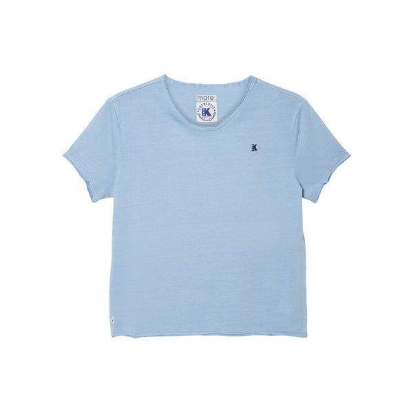 Essential Cotton T-Shirt, Sturdy Fit, Chambray Blue