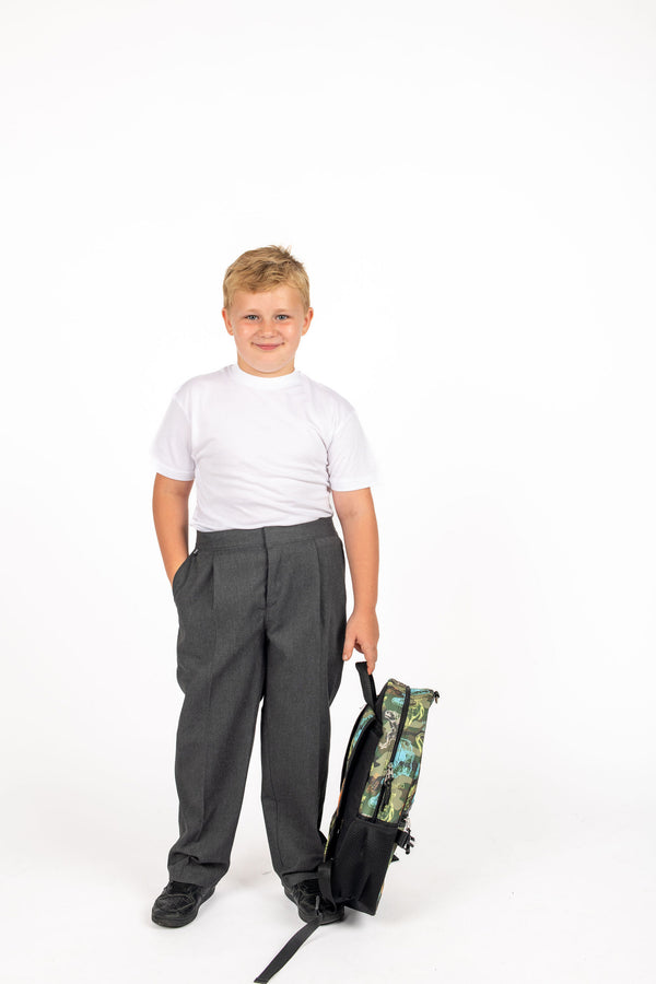 Hatherley Sturdy Kids Trousers - Half Elasticated, Exclusive (to 52in waist)