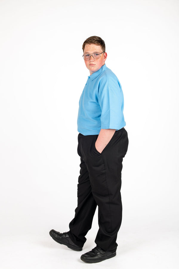 Hatherley Sturdy Kids Trousers - Half Elasticated, Exclusive (to 52in waist)