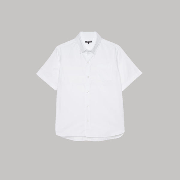 Luxury Oxford Short Sleeve Shirt, Generous Fit, White