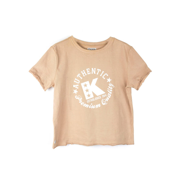 Graphic T-Shirt, Sturdy Fit, Beige