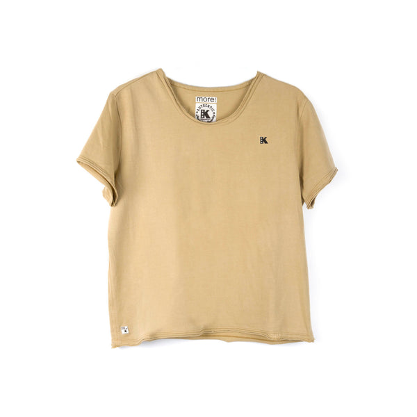 Essential Cotton T-Shirt, Sturdy Fit, Beige