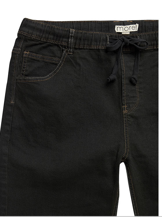 Pull On Stretch Jeans, drawstring waist detail
