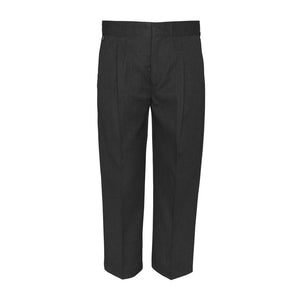 Innovation Red Label sturdy fit pleated front junior school trousers in charcoal