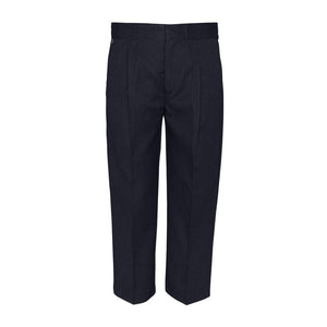 Innovation Red Label sturdy fit pleated front junior school trousers in navy