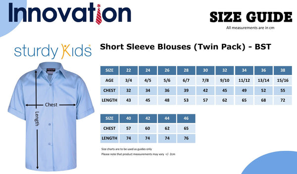 Innovation Twin Pack Short Sleeved Blouses