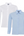 Girls Banner Twin Pack Blouse Long Sleeved - White or Blue (913350)