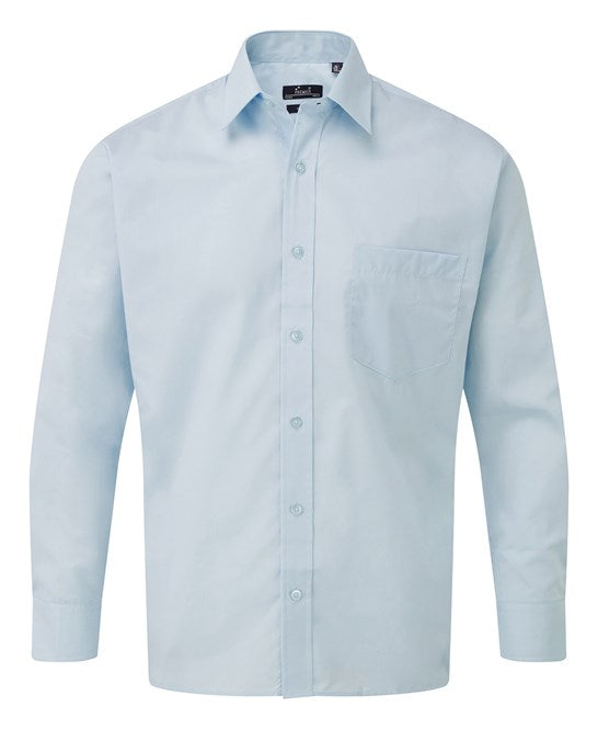 Premier Long Sleeve Poplin Shirt - Single Pack PR200