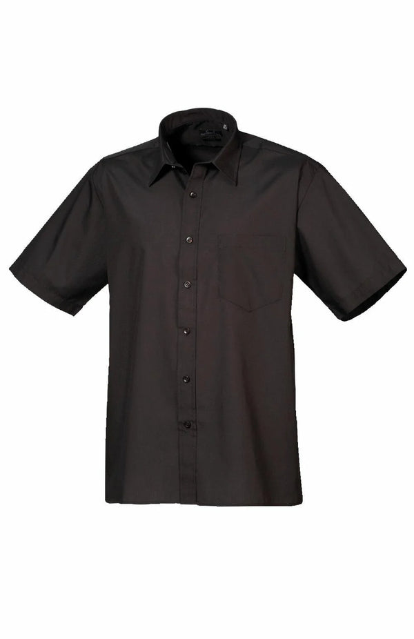 Premier Short Sleeve Poplin Shirt 14.5in-23in Collar -Single Pack PR202