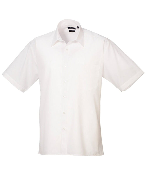 Premier Short Sleeve Poplin Shirt 14.5in-23in Collar -Single Pack PR202