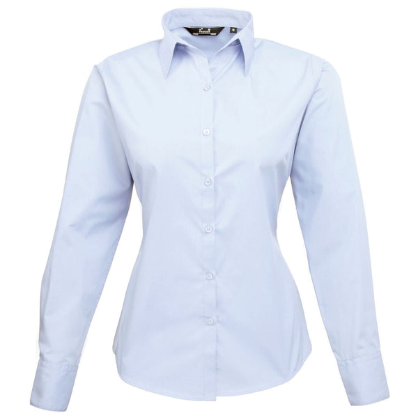 Premier Long Sleeve Poplin Blouse - to 55in Chest