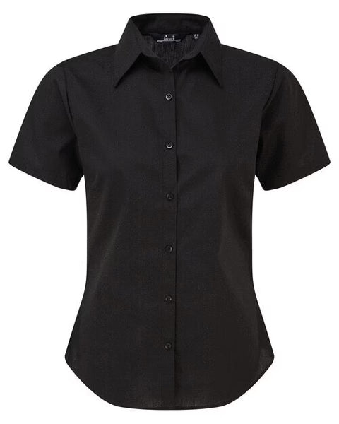 Premier Short Sleeve Poplin Blouse PR302
