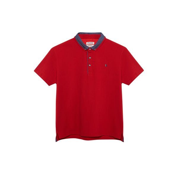 Polo Shirt, Generous Fit, Red