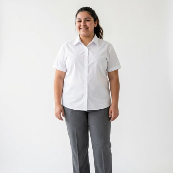Sturdy Kids Twin Pack Short Sleeved Blouses - White