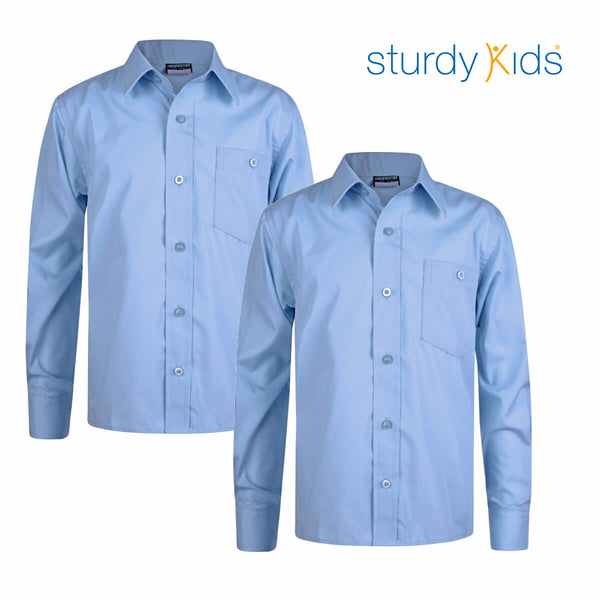Innovation Long Sleeve Twin Pack Boys Shirts